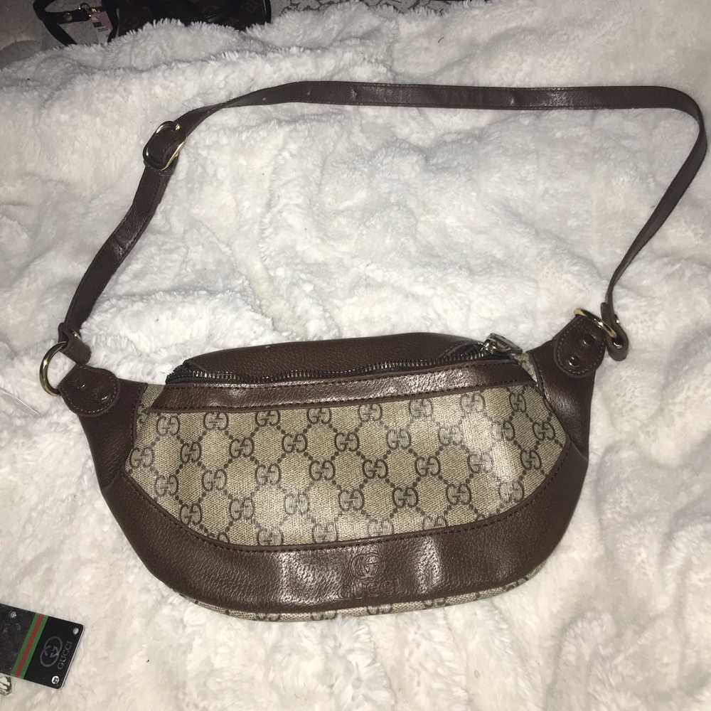 Brown and Tan Women's Bag